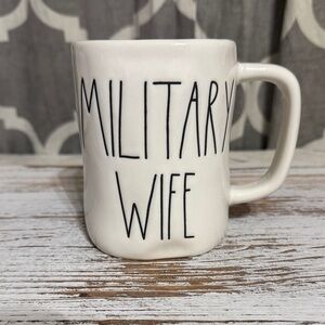 Rae Dunn White 'Military Wife' Coffee Mug